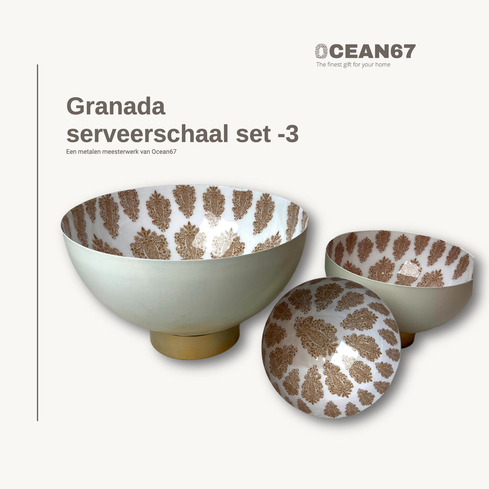 Deco schaal set van 3 Granadar