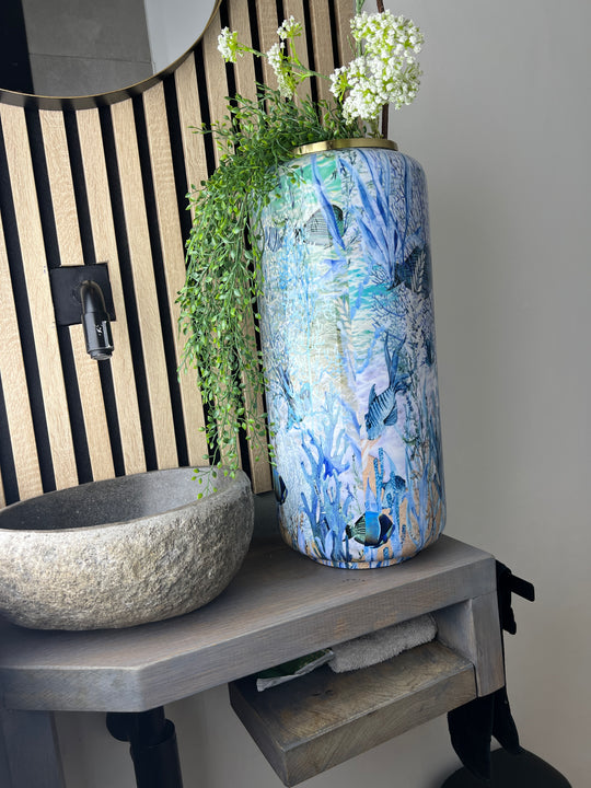 Malaga Vaas - Ocean Blue - Groot