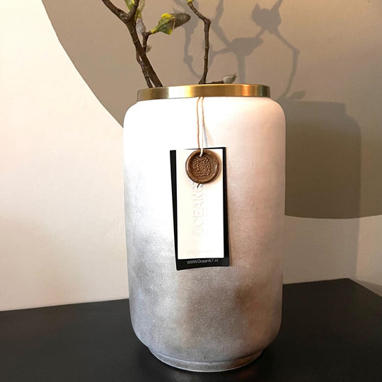 Malaga Ivory Vase Front View