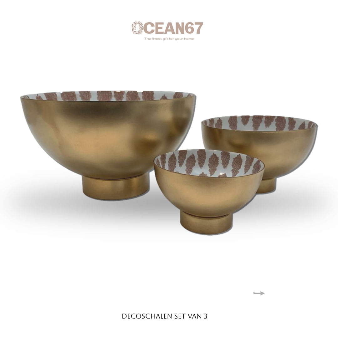 Serveer-deco-Schaal - Set van 3